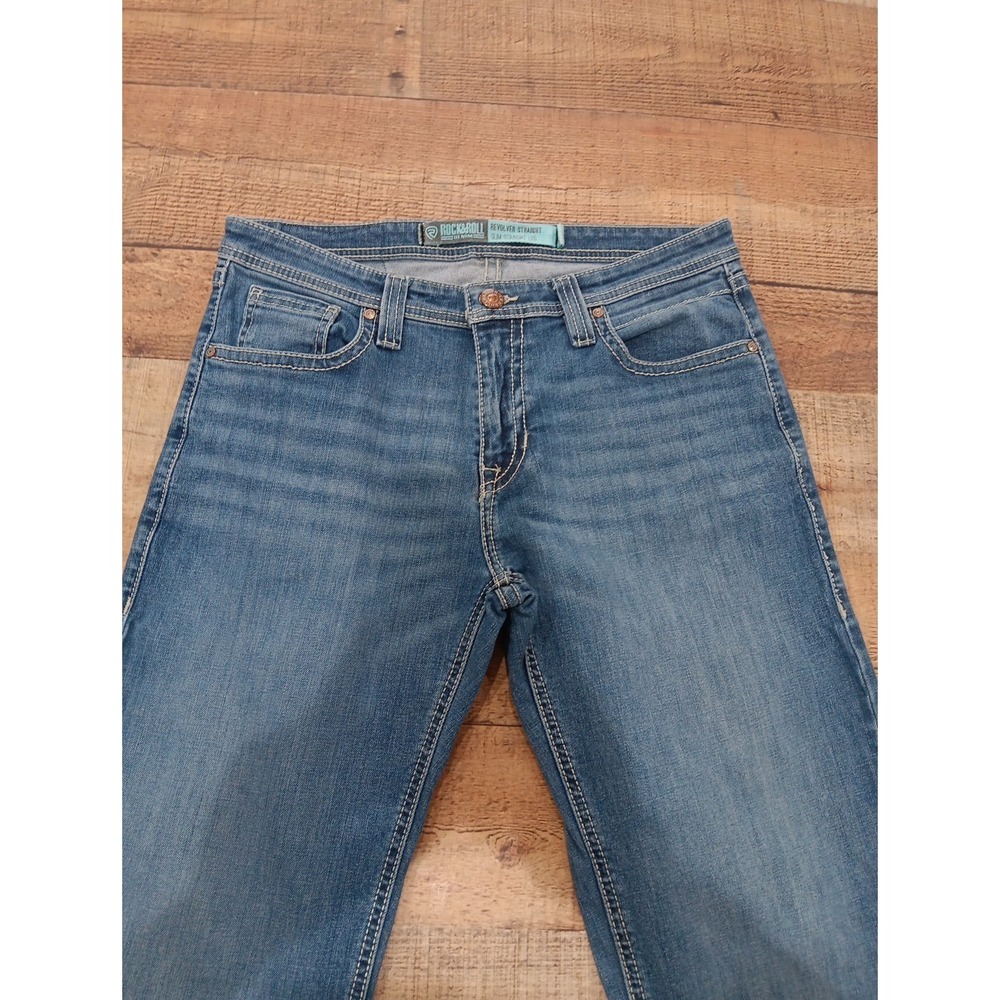 Rock & Roll Denim Men's Revolver Straight Slim Leg Blue Jeans Sz 34 (2525)‎